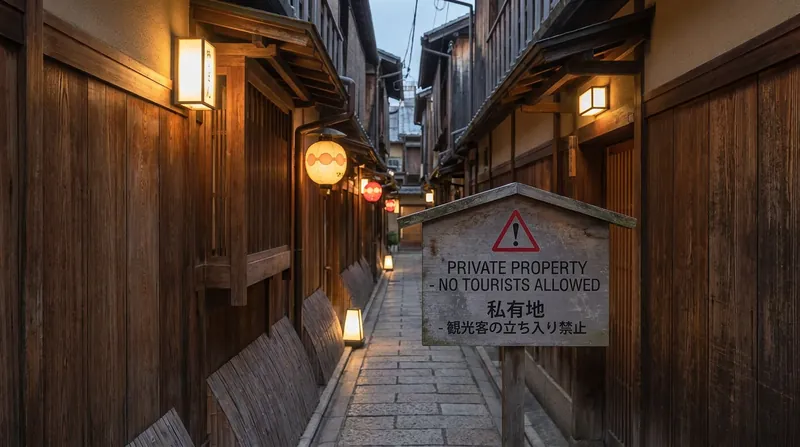 Kyoto has legally barred tourists from entering private residential alleys in the Gion district to protect local workers from harassment.