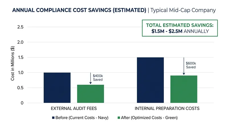 Mid-cap companies are projected to save millions annually, capital that can be redirected to growth.