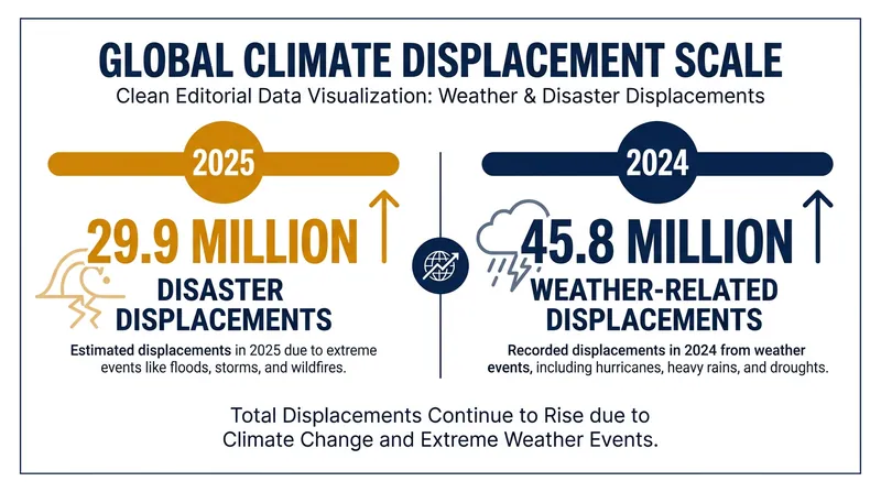 Recent data from the IDMC and UN-Habitat quantifies the intersection of extreme weather and housing vulnerability.