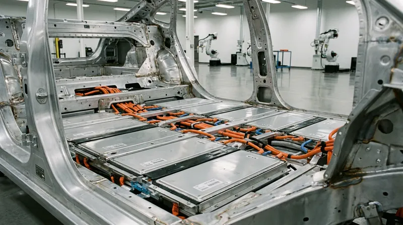 Ferrari's modular battery grid allows individual cell modules to be swapped out as technology advances.