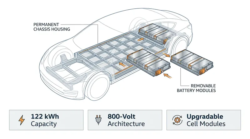 By treating the chassis as permanent and the cells as swappable, Ferrari aims to eliminate EV obsolescence.