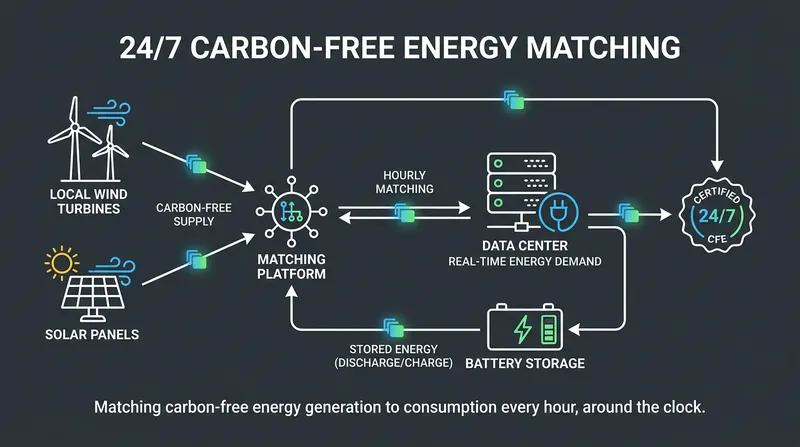 Tech companies are increasingly investing in local renewable energy projects to power their facilities around the clock.