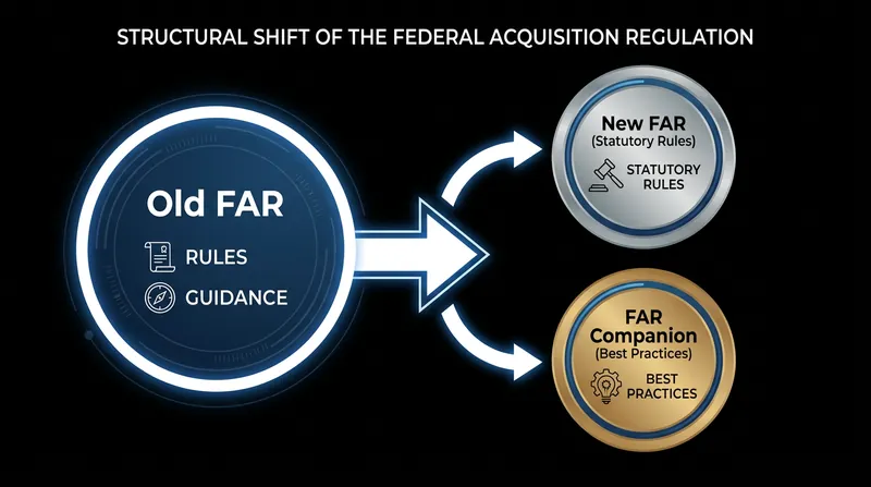 The overhaul separates mandatory statutory rules from non-regulatory best practices.