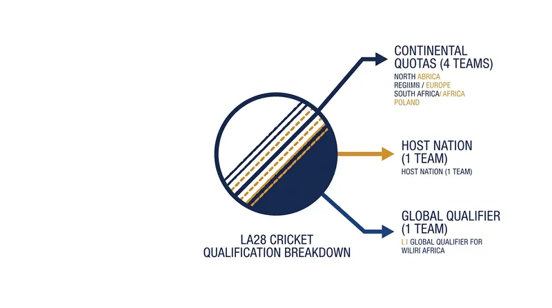The six Olympic berths will be distributed across continental quotas, the host nation, and a final global qualifier.