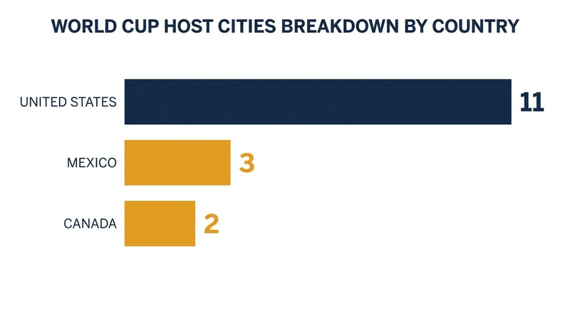 The majority of the 2026 World Cup matches are being hosted within the United States.