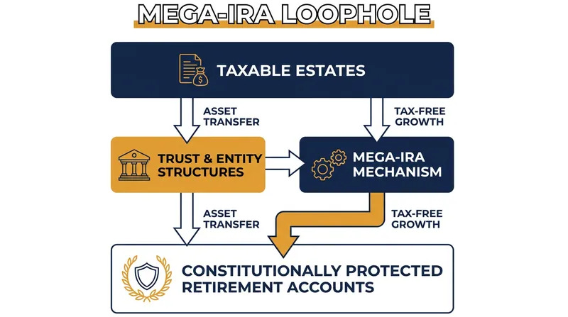 Critics warn the lack of a dollar cap could allow the ultra-wealthy to shelter unlimited funds in mega-IRAs.