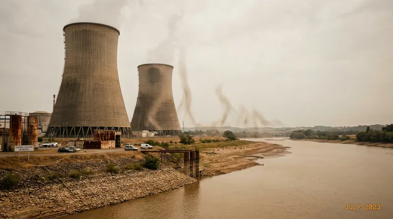 Warm river temperatures have forced French nuclear plants to curtail power generation just as cooling demand peaks.