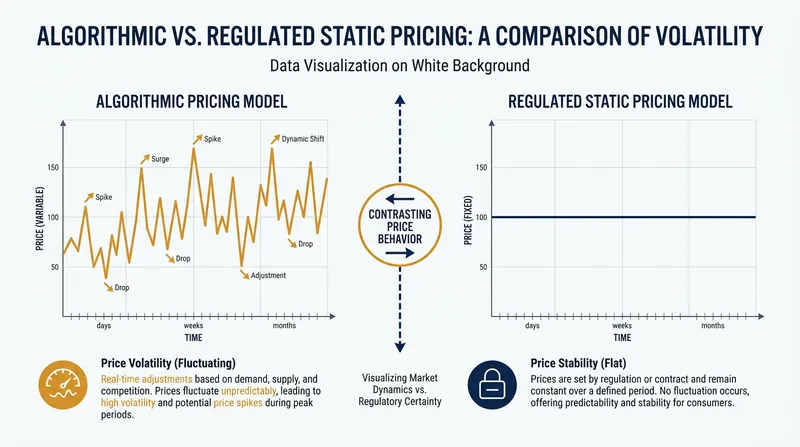 Comparing the consumer experience of unregulated dynamic pricing versus Maryland's static price lock.