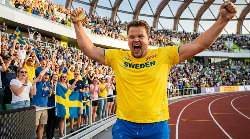Daniel Ståhl thrilled his home crowd with a crucial victory at the Stockholm Diamond League.