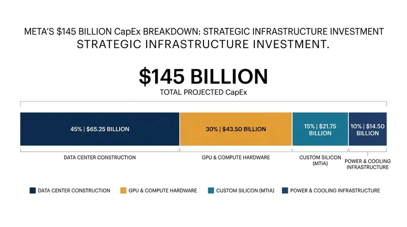 A breakdown of how Meta is allocating its historic $145 billion capital expenditure.
