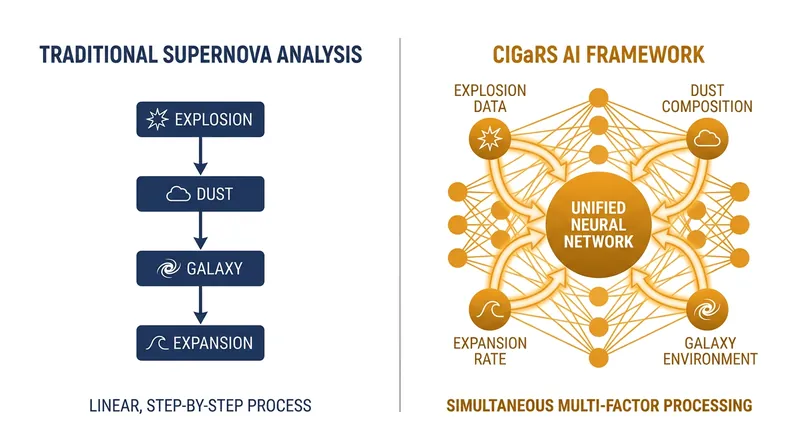 The CIGaRS framework models multiple cosmic variables simultaneously, reducing compounding errors.