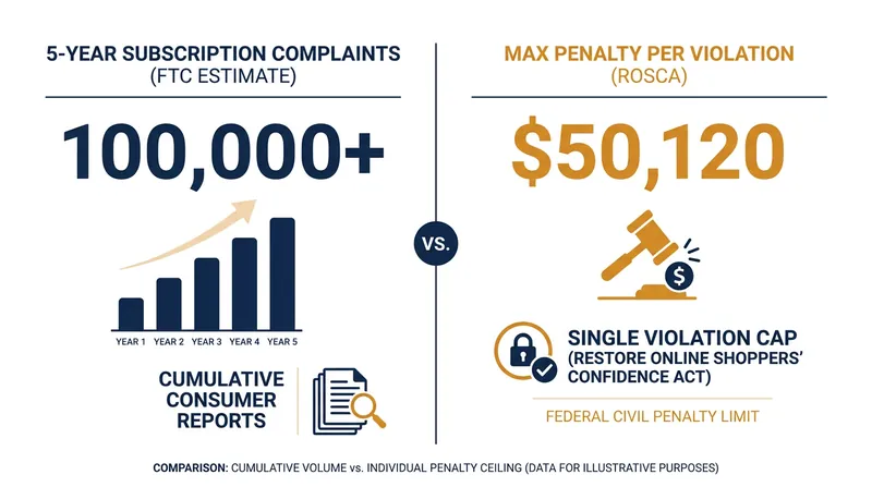The scale of consumer frustration has driven the FTC to pursue aggressive enforcement even without a finalized rule.