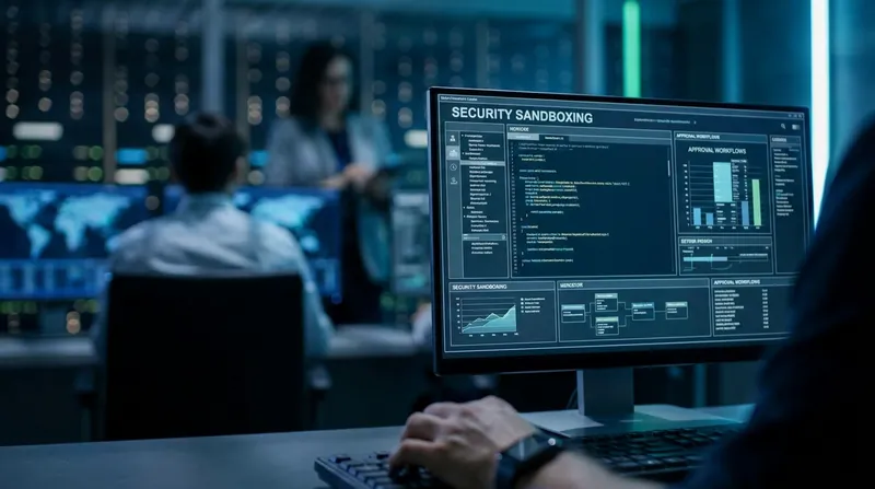 Developers are securing their environments by sandboxing AI permissions and requiring human approval for terminal commands.