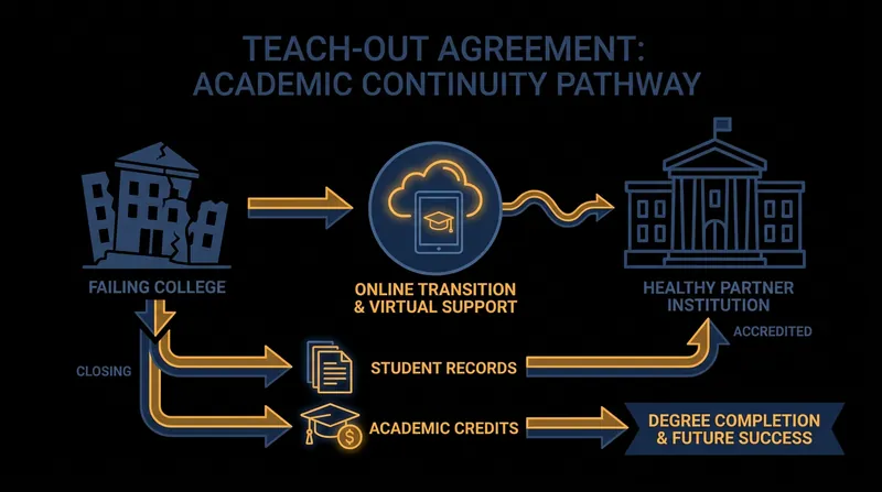 Teach-out agreements increasingly rely on online learning platforms to help stranded students finish their degrees.