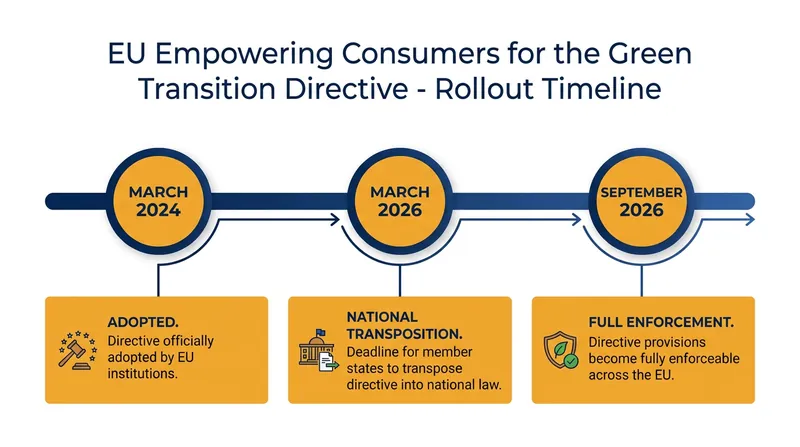 The ECGT Directive enforcement timeline for all 27 EU member states.