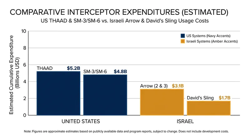 U.S. forces expended significantly more interceptors than Israeli forces during the recent hostilities.