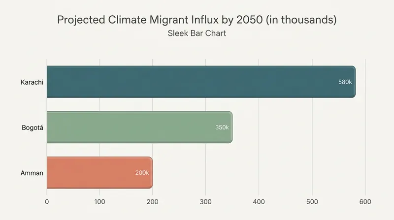 Major urban centers are preparing for hundreds of thousands of new arrivals driven by climate impacts.