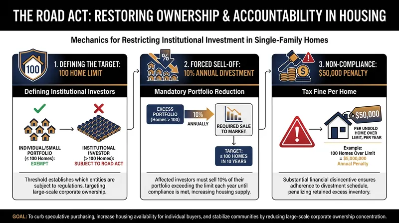 The core mechanisms enforcing the corporate exit from the single-family housing market.