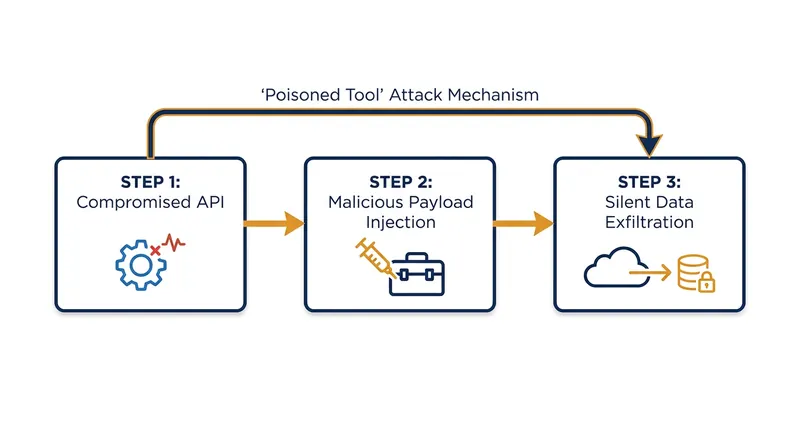 How a Poisoned Tool attack bypasses traditional enterprise security perimeters.