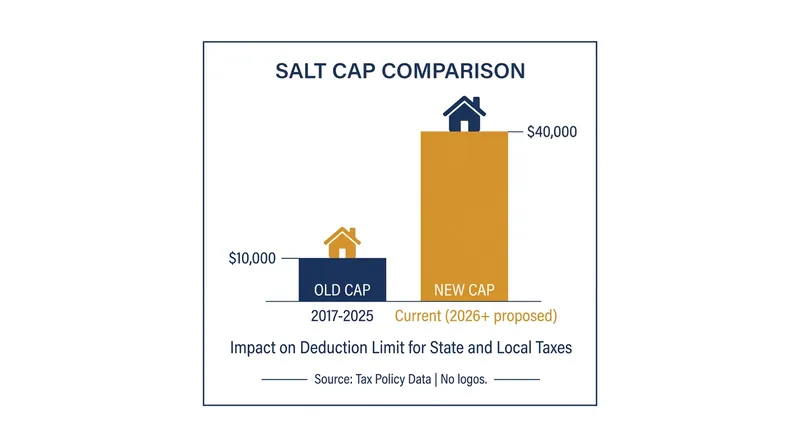 The new legislation quadruples the State and Local Tax deduction limit for married couples.