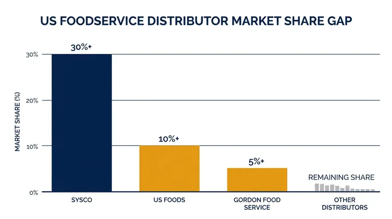 Sysco already commands a significant lead in the broadline distribution market.