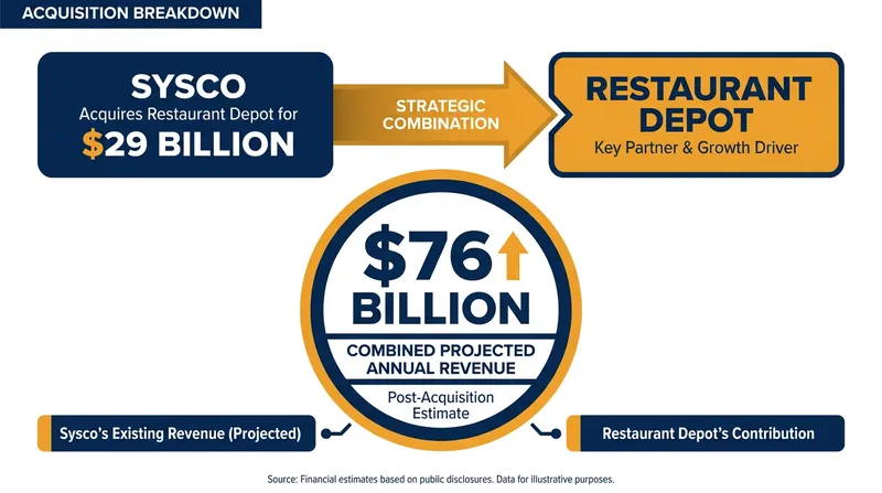 The merger would combine the largest broadline distributor with the largest cash-and-carry wholesaler.