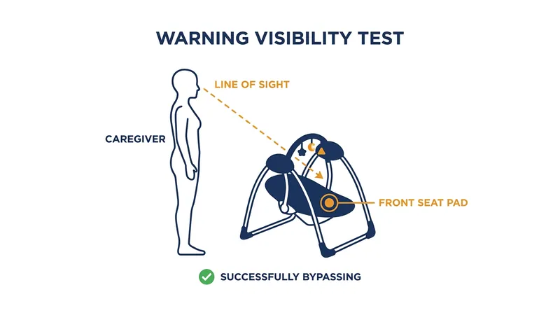 The new ASTM F2088-25 standard requires warnings to remain visible to a standing caregiver, even when accessories like toy bars are attached.