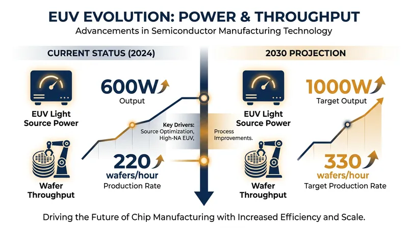The 1,000-watt upgrade will allow foundries to process 50% more wafers per hour by the end of the decade.