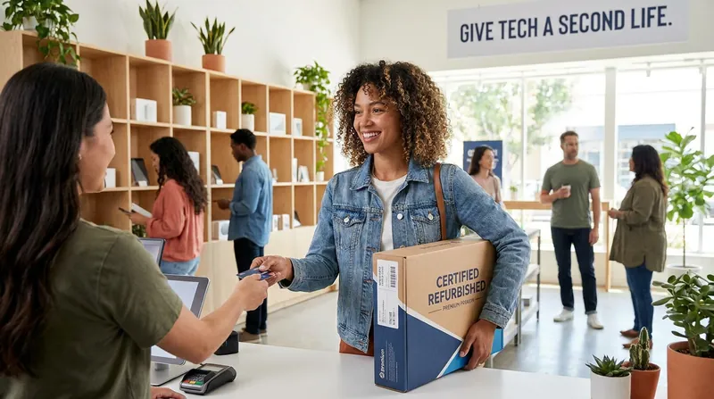 Premium packaging and standardized warranties have normalized the refurbished shopping experience.