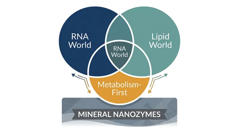 The nanozymes framework attempts to unify decades of fragmented origin-of-life models.
