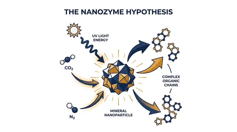 How mineral nanozymes may have driven 'inorganic photosynthesis' on early Earth.