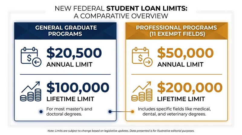 The new federal borrowing limits create a two-tiered system for graduate and professional degrees.