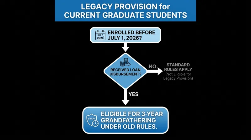 Current students who received loan disbursements before the deadline are exempt from the new caps for up to three years.
