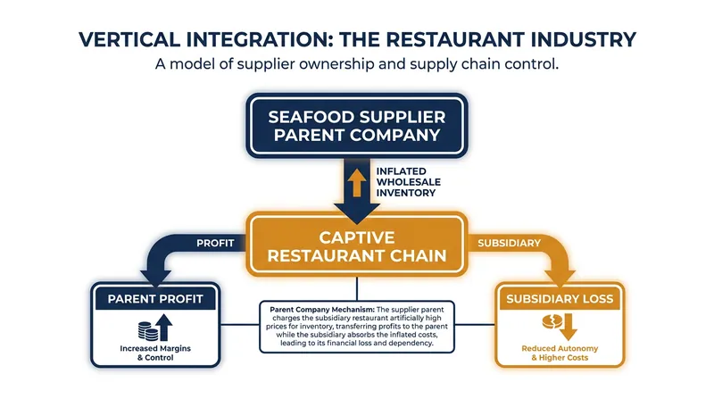 How a vertically integrated supply chain can be used to extract value from a subsidiary.