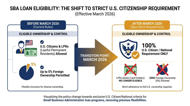 The new rule eliminates all previous allowances for non-citizen ownership.