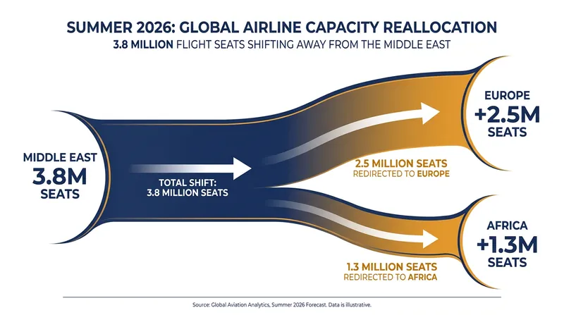 Airlines have rapidly reallocated 3.8 million seats to meet shifting consumer demand.