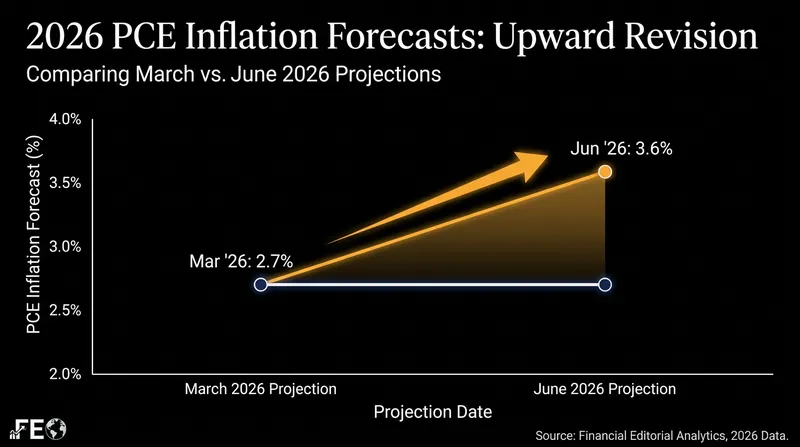 Policymakers significantly raised their inflation expectations for 2026 following consecutive months of sticky price data.