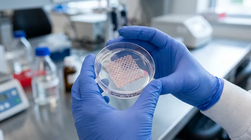 The biomaterial shell is designed to protect the implanted human cells from the host's immune system.