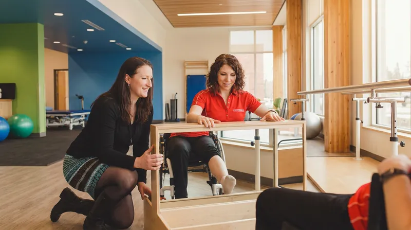 Neurological rehabilitation required McMahon to retrain her brain to recognize her lower limbs.
