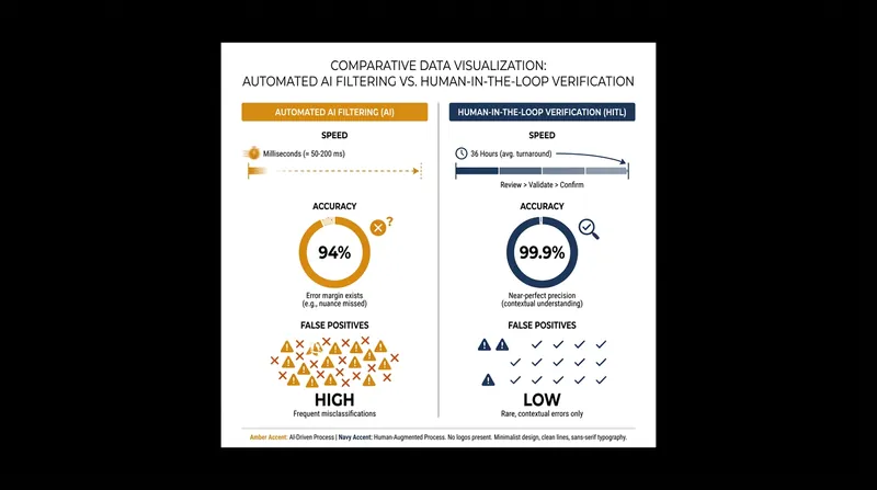 Platforms must choose between the speed of algorithms and the accuracy of human moderators.