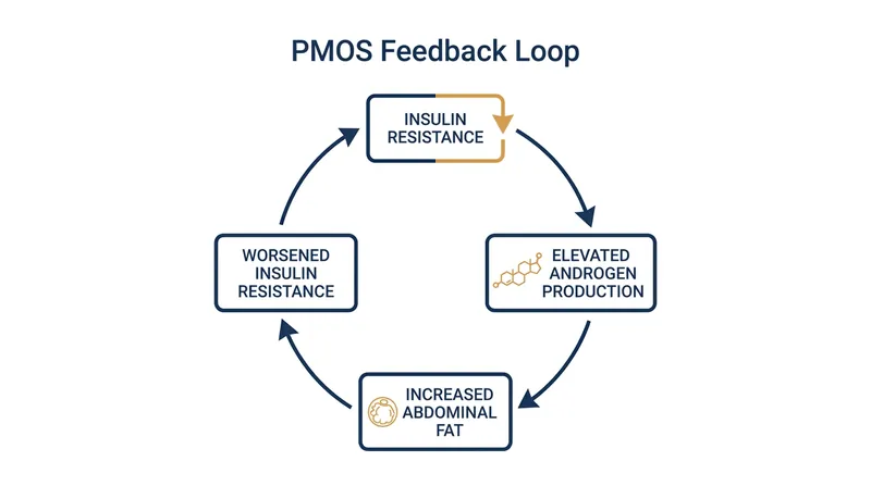 The metabolic and hormonal disruptions in PMOS often fuel one another in a continuous cycle.