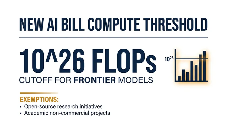 The legislation specifically targets models trained with massive computational resources, exempting smaller projects.