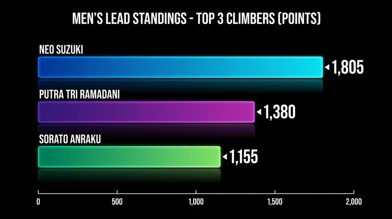 Suzuki holds a 425-point lead over Ramadani heading into the second half of the season.