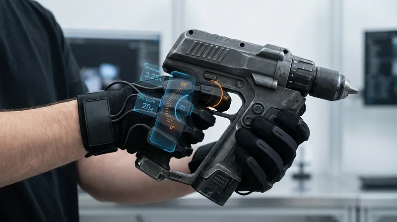 Haptic feedback mechanisms replicate the physical resistance and vibration of heavy industrial tools.