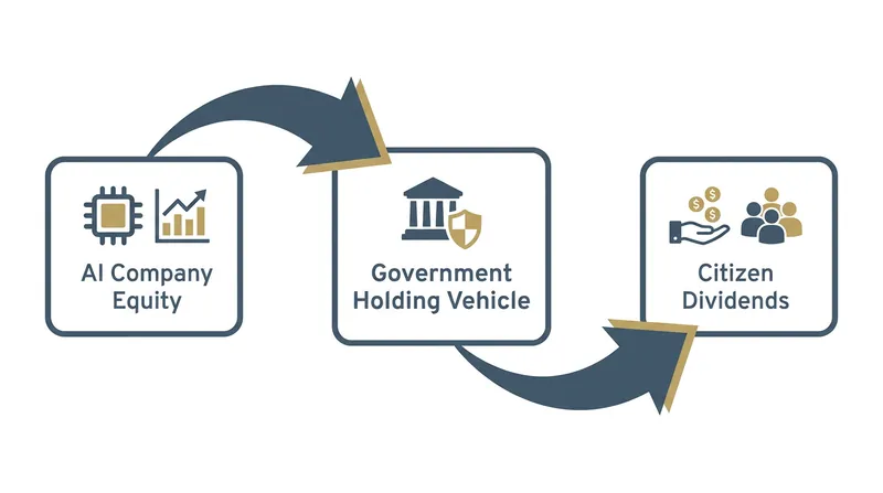 The proposed model draws inspiration from the Alaska Permanent Fund, aiming to distribute AI wealth directly to citizens.