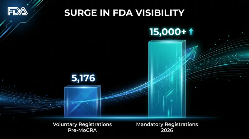 The shift from voluntary to mandatory registration has given the FDA unprecedented visibility into the U.S. cosmetics supply chain.