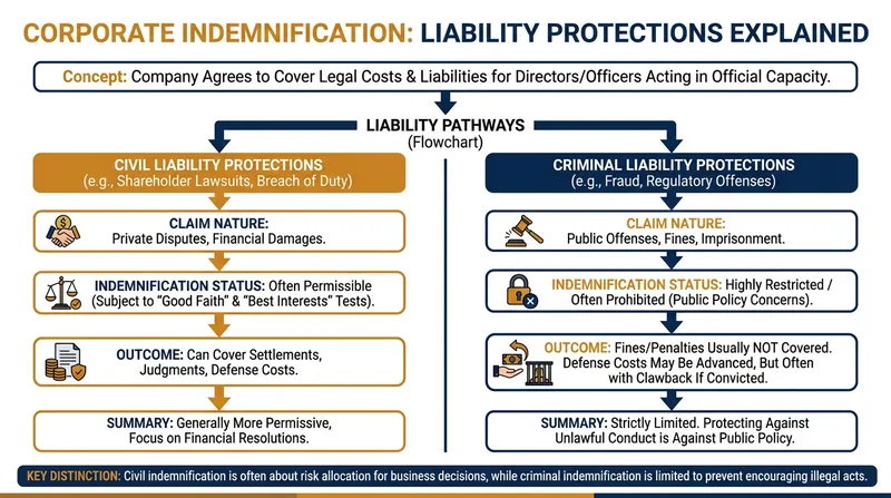 How corporate indemnification works in executive merger agreements.