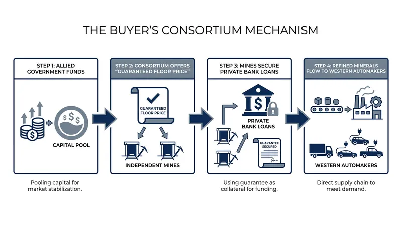 How the allied joint-purchasing mechanism de-risks multi-billion-dollar mining and refining projects.