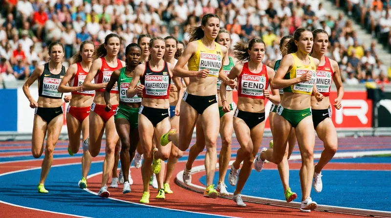 The 1500m requires athletes to navigate physical contact and tactical positioning at speeds exceeding 15 miles per hour.