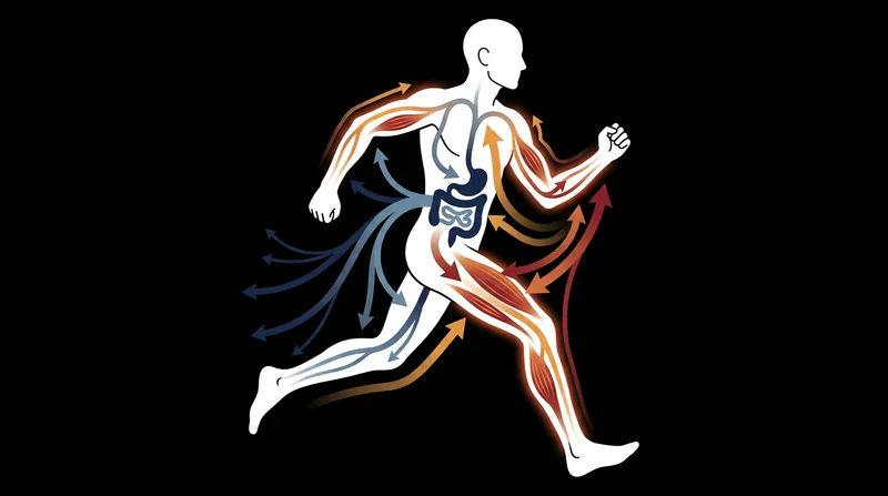 During intense exercise, blood is redirected away from the gut to oxygenate working muscles.